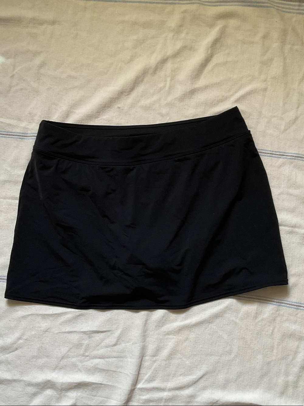 Lands' End Black Active Swim Skort